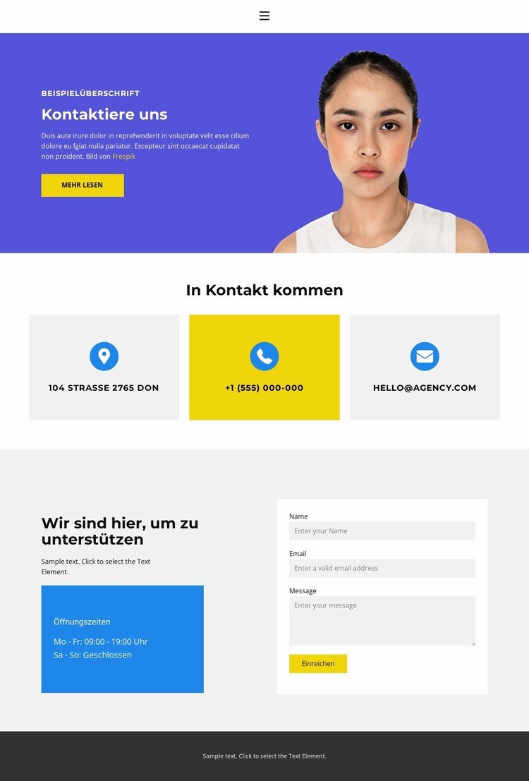 Wir sind für den Erfolg HTML Website Builder