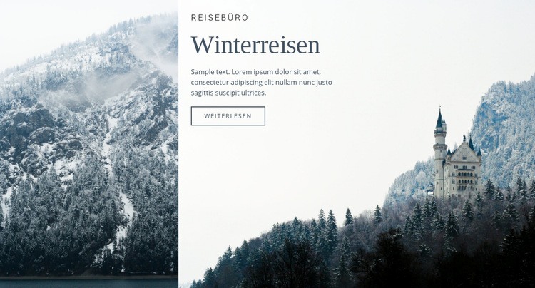 Winterreisen HTML Website Builder