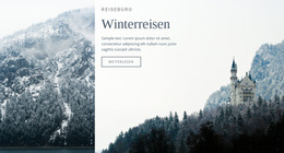 Benutzerdefinierte Schriftarten, Farben Und Grafiken Für Winterreisen