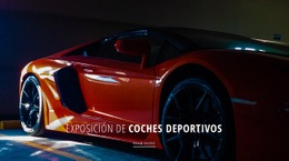 Exposición De Coches Deportivos - Webpage Editor Free