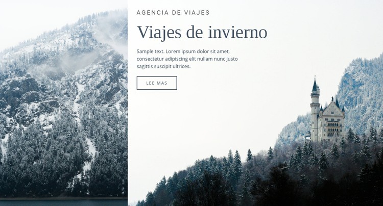 Viajes de invierno Plantilla CSS