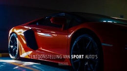 Tentoonstelling Van Sportwagens - Responsieve Websitesjablonen