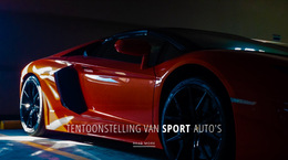 Tentoonstelling Van Sportwagens - Ingebouwde Cms-Functionaliteit