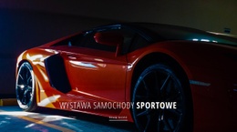 Makieta Ekranu Dla Wystawa Samochodów Sportowych