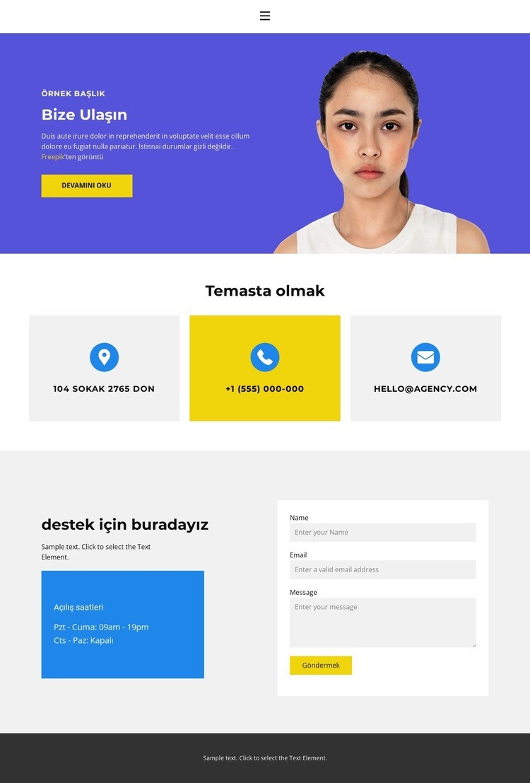 Biz başarı için varız HTML5 Şablonu