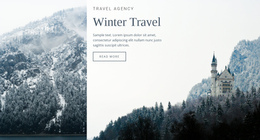 Winter Travel - Landing Page Template