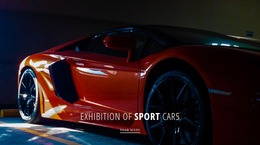 Exhibition Of Sport Cars - HTML Website