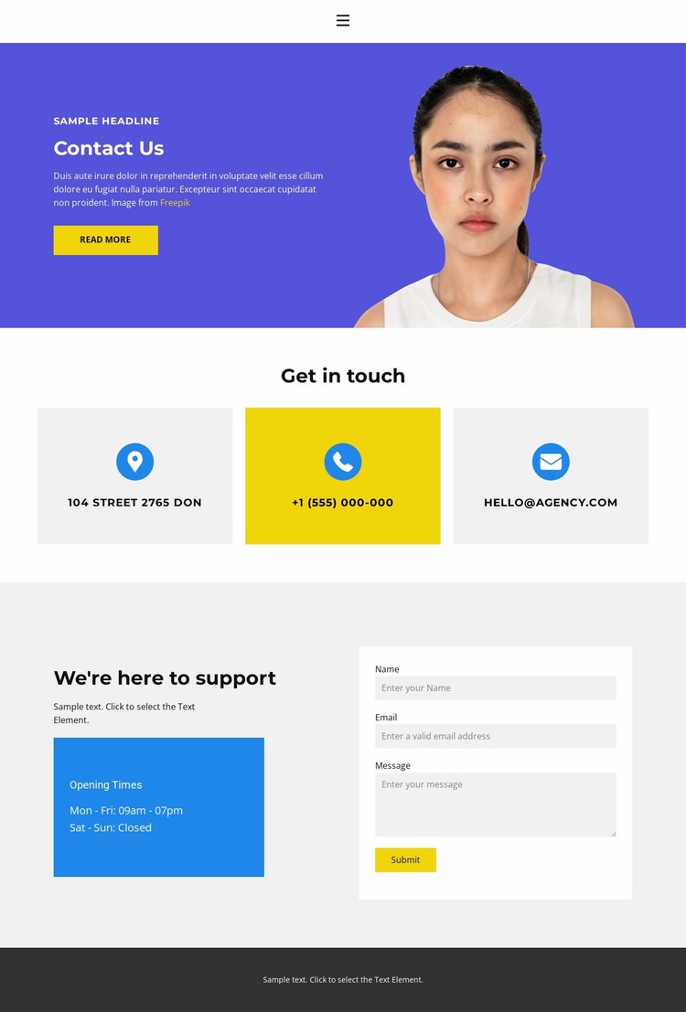 We are for success Website Mockup