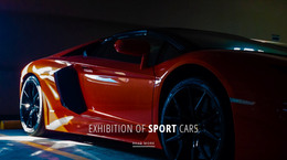Exhibition Of Sport Cars - Built-In Cms Functionality