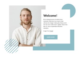 Welcome To Church Speech CSS Grid Template