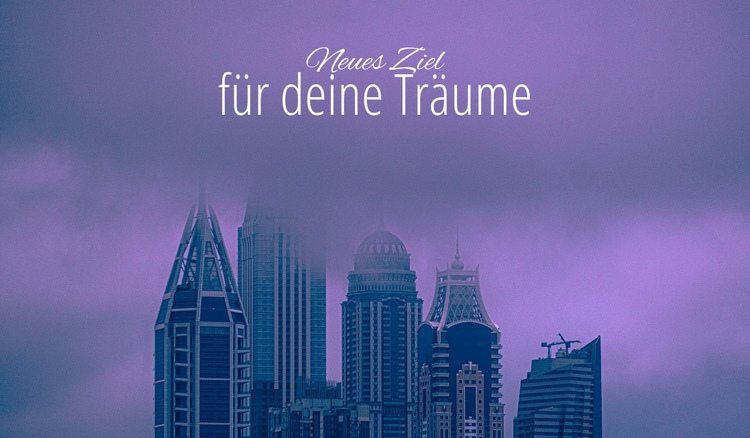 Das Zuhause für Träume Website-Modell