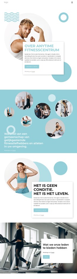 Paginawebsite Voor Over Anytime Fitnesscentrum