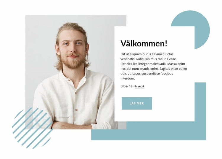 Välkommen på kyrkotal HTML-mall