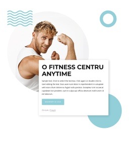 Připraveno K Použití Návrhu Webu Pro Firemní Fitness S Naším Sportovním Klubem