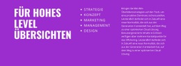 Premium-Website-Design Für Für Einen Überblick Auf Hoher Ebene