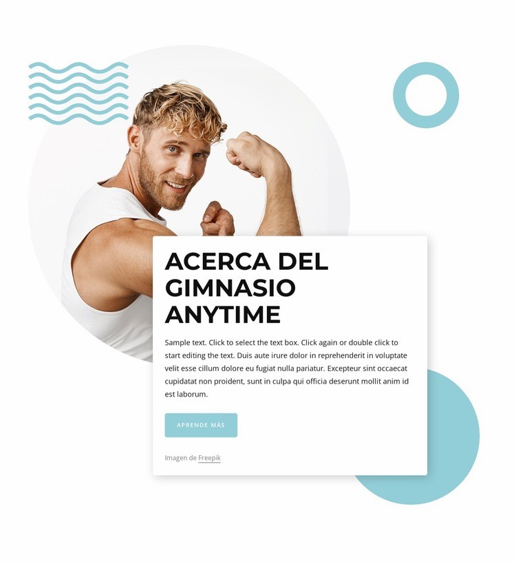 Fitness corporativo con nuestro club deportivo Creador de sitios web HTML