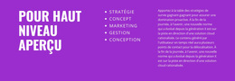 Pour Une Vue D'Ensemble De Haut Niveau – Modèle De Création De Site Web