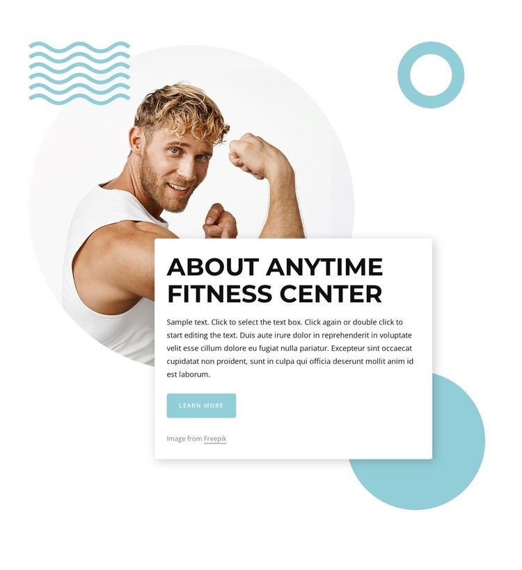 Corporate fitness with our sports club Homepage Design