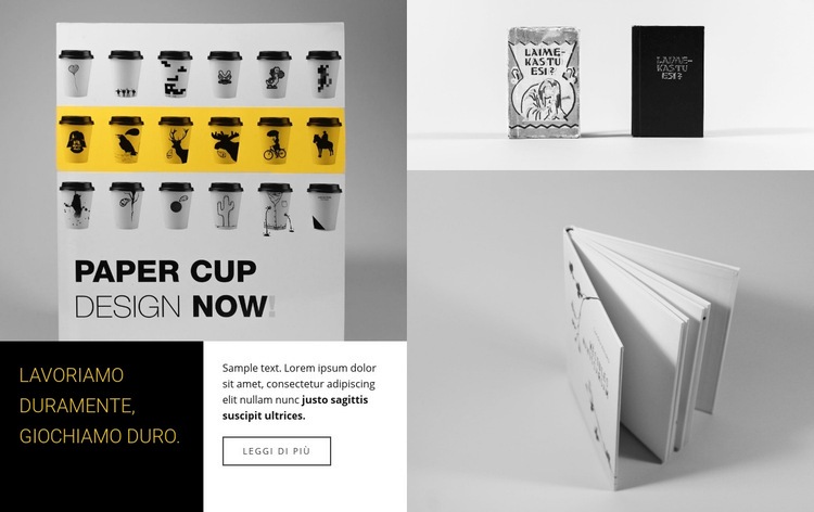 Galleria con libro del marchio Mockup del sito web