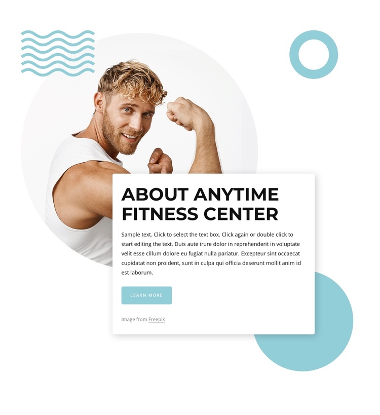 Corporate fitness with our sports club Joomla Page Builder