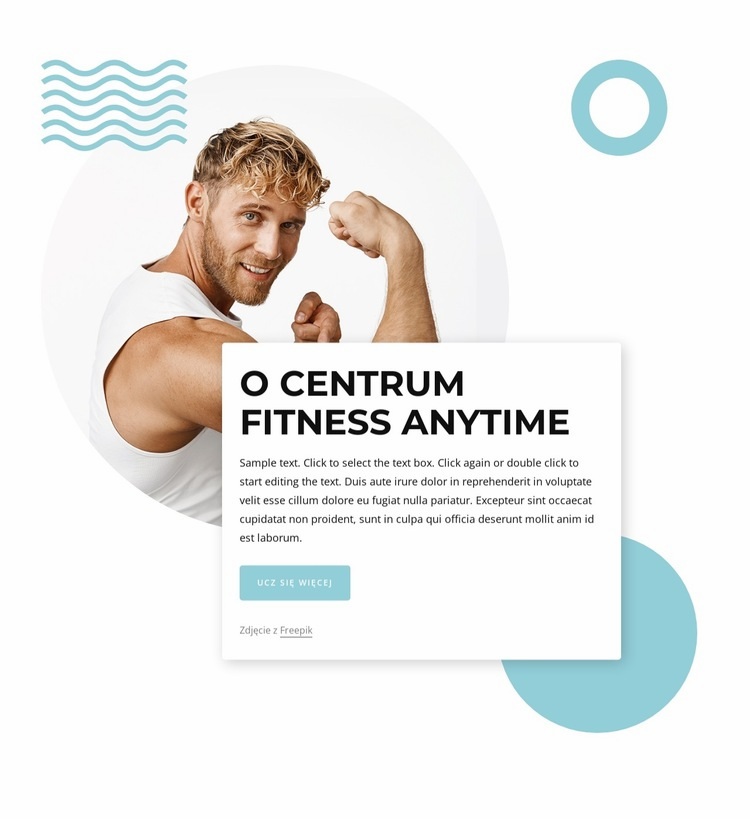 Korporacyjny fitness z naszym klubem sportowym Kreator witryn internetowych HTML