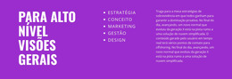 Para Uma Visão Geral De Alto Nível - Modelo HTML5 Responsivo