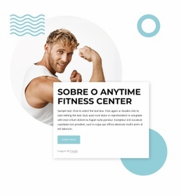 Fitness Corporativo Com Nosso Clube Esportivo - Modelo HTML De Uma Página