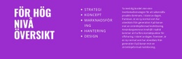 För Överblick På Hög Nivå - Responsiv HTML5-Mall