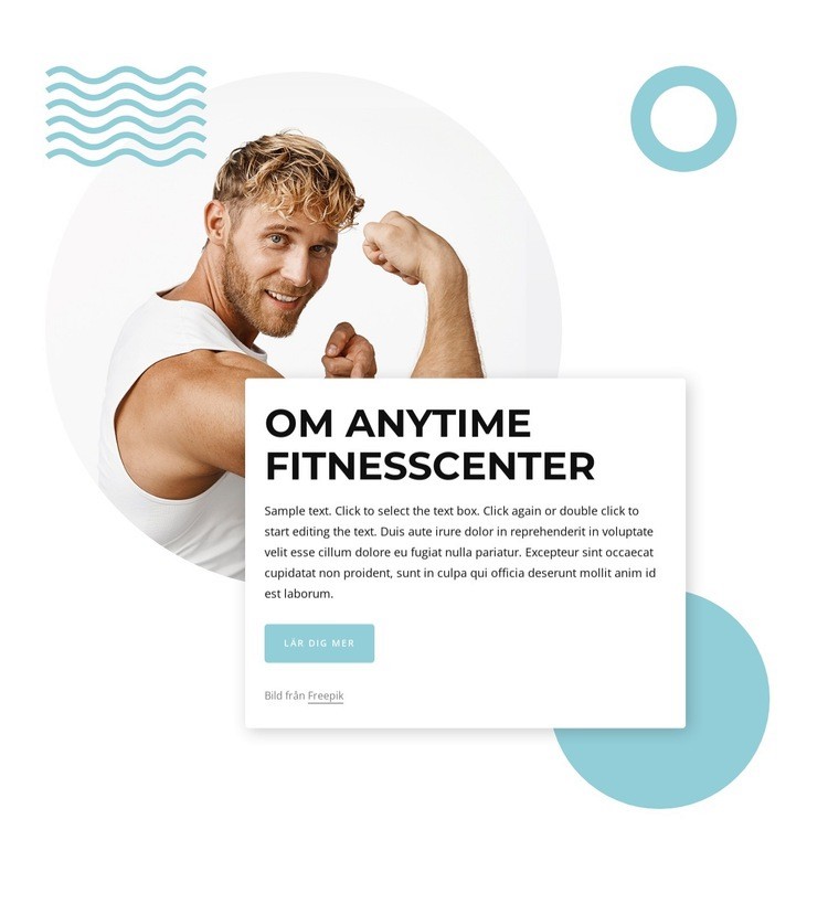 Corporate fitness med vår idrottsklubb HTML-mall