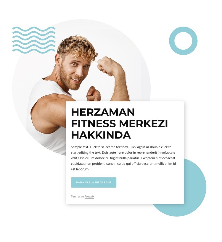 Spor kulübümüz ile kurumsal fitness HTML Şablonu