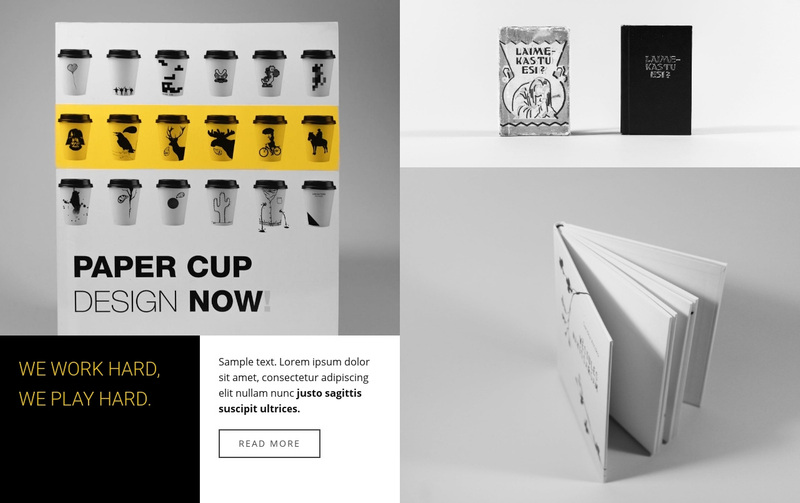 Gallery with brand book Web Page Design