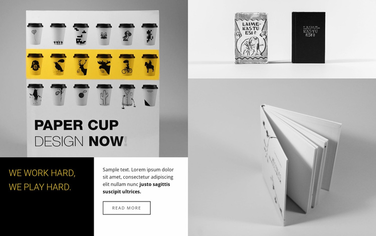 Gallery with brand book Website Design