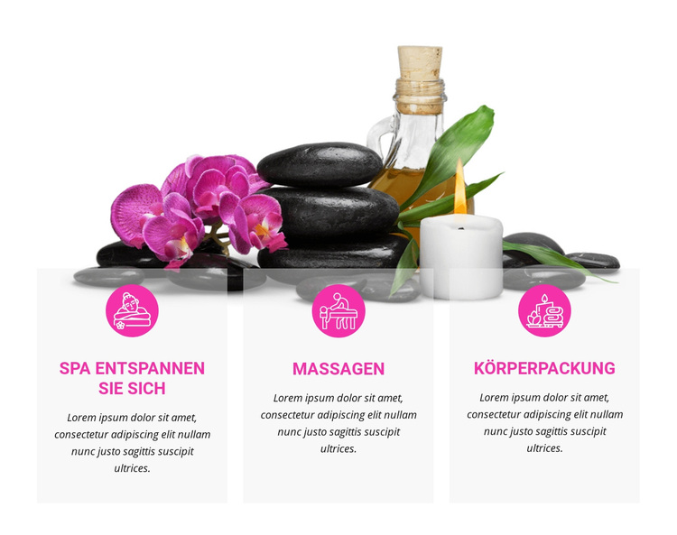 Massage und Körperpackung WordPress-Theme