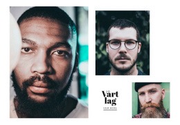Vårt Team Av Frisörer - Webbplatsmallar