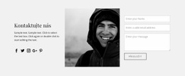 Kontaktní Informace A Formulář – Šablona HTML A CSS