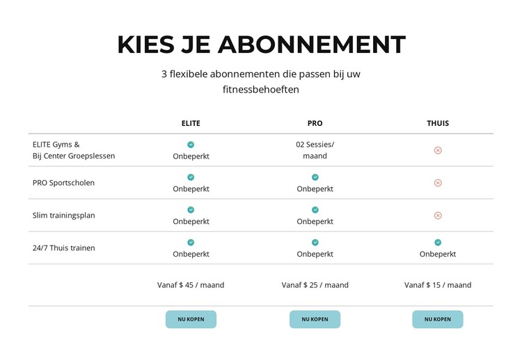 Geniet van alle voordelen van de sportclub CSS-sjabloon