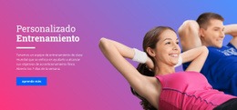 Entrenador De Fitness Personal: Maqueta De Sitio Web Sencilla