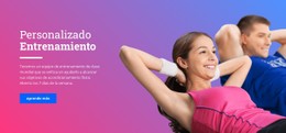 Menú CSS Para Entrenador De Fitness Personal