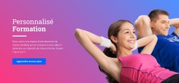 Menu CSS Pour Coach Fitness Personnel