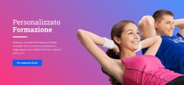 Generatore Di Siti Web Pronto All'Uso Per Istruttore Di Fitness Personale