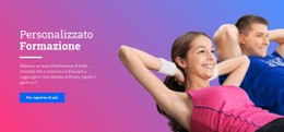 Menù CSS Per Istruttore Di Fitness Personale