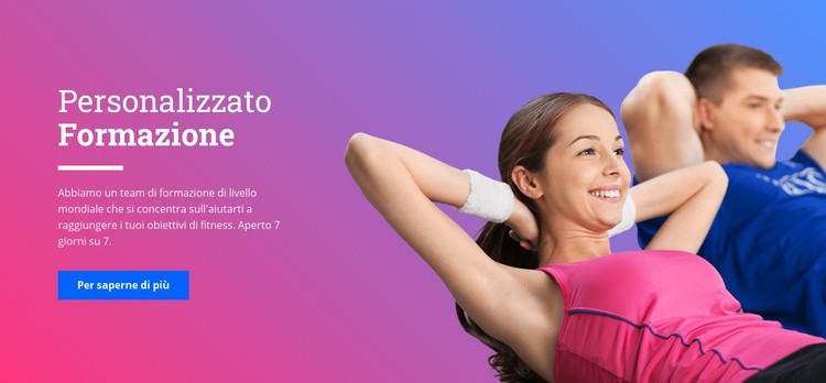  Istruttore di fitness personale Modello CSS