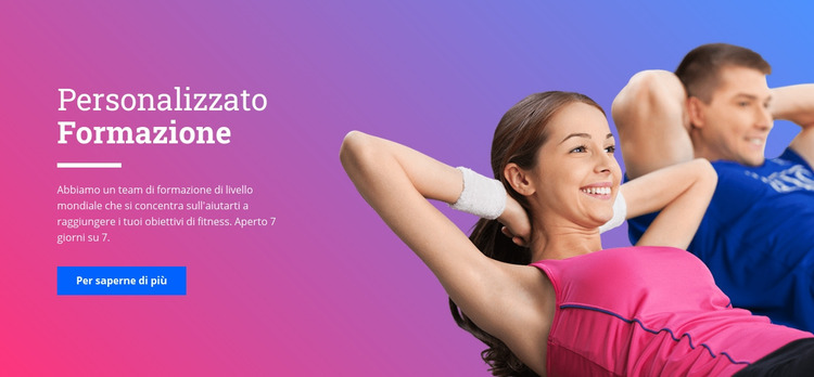  Istruttore di fitness personale Modello Joomla