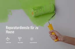 Wände Zum Malen Vorbereiten – Vorlage Für Website-Builder