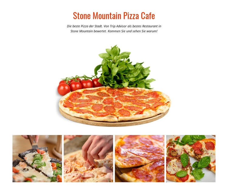 Stone Mountain Pizza Cafe Website design