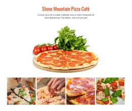 Stone Mountain Pizza Café - HTML5 Website Builder