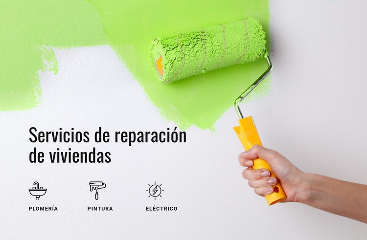 Preparando paredes para pintar Plantillas de creación de sitios web