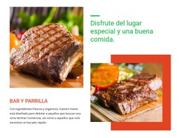 HTML5 Gratuito Para Menú Y Comida Del Restaurante