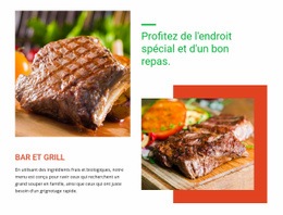 Créateur De Site Web Génial Pour Nourriture Et Menu Du Restaurant