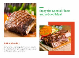 Restaurant Food And Menu Html Code Example